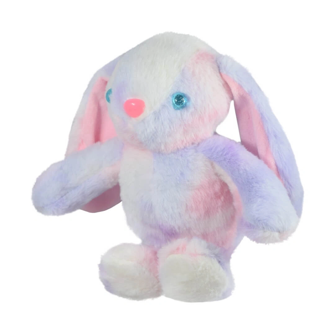 Ultra Rainbow Long Ears Bunny Rabbit Stuffed Soft Plush Kids Animal Toy 10 Inch Multicolor